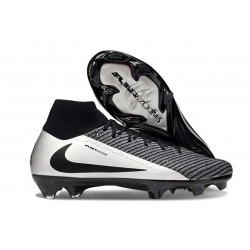 Nike Air Zoom Mercurial Superfly X Elite FG Negro Plateada