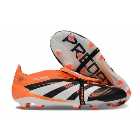 Adidas 2025 Predator Elite FT FG Negro Blanco Naranja