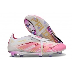 Adidas Predator Elite Foldover Tongue FG Blanco Rosa 