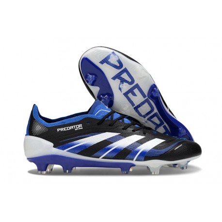 Zapatillas Adidas Predator Elite L FG Negro Azul Lúcido Blanco