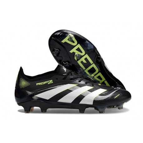 Zapatillas Adidas Predator Elite L FG Negro Blanco Limón Lúcido