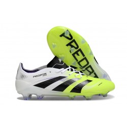 Zapatillas Adidas Predator Elite L FG Blanco Negro Limón Lúcido