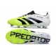 Zapatillas Adidas Predator Elite L FG Blanco Negro Limón Lúcido