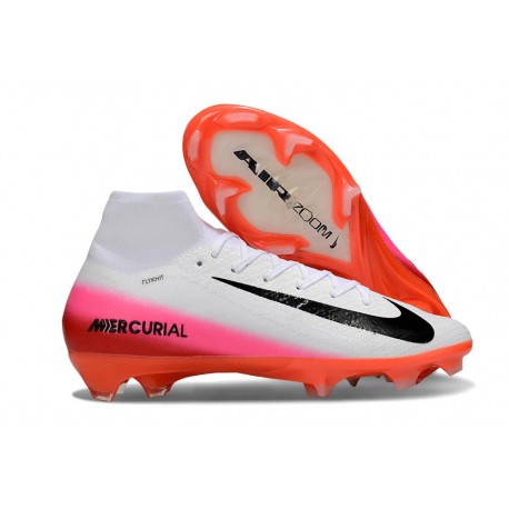 Botas de Futbol Nike Mercurial Superfly 10 Elite FG Blanco Rojo Negro