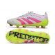 Zapatillas Adidas Predator Elite L FG Blanco Rosa Lúcido Limón Lúcido