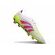 Zapatillas Adidas Predator Elite L FG Blanco Rosa Lúcido Limón Lúcido