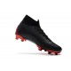 Nike X Jordan Mercurial Superfly VI Elite FG Tacón - Negro Rojo