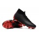 Nike X Jordan Mercurial Superfly VI Elite FG Tacón - Negro Rojo