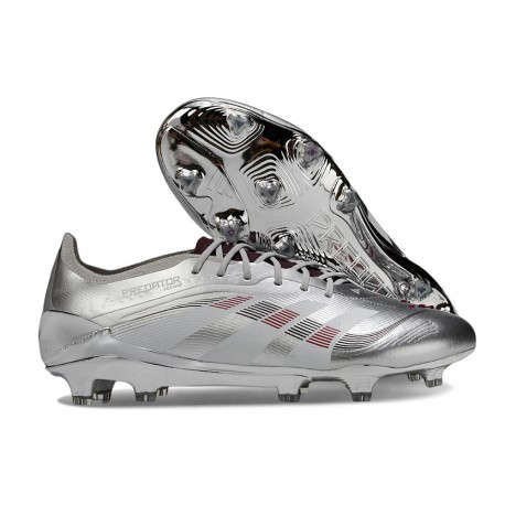 Zapatillas Adidas Predator Elite L FG Plateada
