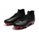 Nike X Jordan Mercurial Superfly VI Elite FG Tacón - Negro Rojo