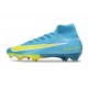 Botas de Futbol Nike Mercurial Superfly 10 Elite FG Azul Amarillo