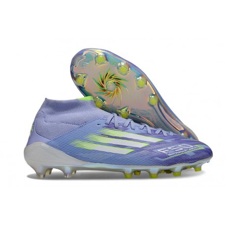 adidas F50 Elite Mid FG Violeta Tone Limón Lúcido Morado Rush