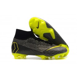 Nike Mercurial Superfly VI Elite FG Tacón - Negro Gris Voltio