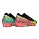 Nike Zoom Mercurial Vapor 16 Elite FG X VINI JR Negro Dynamic Amarillo Verde Spark Brt Carmesí
