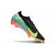 Nike Zoom Mercurial Vapor 16 Elite FG X VINI JR Negro Dynamic Amarillo Verde Spark Brt Carmesí