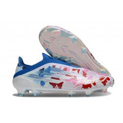 adidas F50 Elite Sin Cordones FG Blanco Rosa Azul