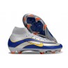 Botas de Futbol Nike Mercurial Superfly 10 Elite FG Plateado Azul Amarillo