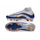 Botas de Futbol Nike Mercurial Superfly 10 Elite FG Plateado Azul Amarillo