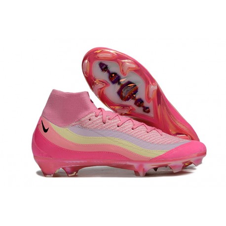 Botas de Futbol Nike Mercurial Superfly 10 Elite FG Air Max95 Rosa