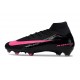 Botas de Futbol Nike Mercurial Superfly 10 Elite FG Negro Rosa