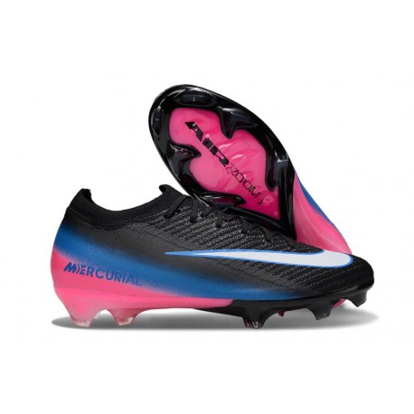 Nike Zoom Mercurial Vapor 16 Elite FG Negro Blanco Azul Rosa