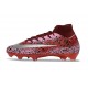 Botas de Futbol Nike Mercurial Superfly 10 Elite FG Rojo Plateada