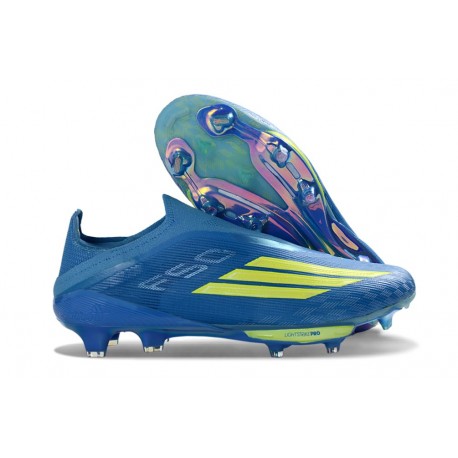adidas F50 + LL FG X MESSI Azul Royal Amarillo Solar Semi Azul Burst