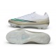 Bota Nike Air Zoom Mercurial Vapor XVII Elite FG Blanco Brillo verde Mtlc Dorado