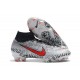 Bota Nuevo Neymar Nike Mercurial Superfly 6 Elite DF FG Blanco Rojo Negro