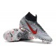 Bota Nuevo Neymar Nike Mercurial Superfly 6 Elite DF FG Blanco Rojo Negro