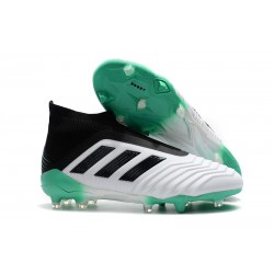 adidas Zapatos de Futbol Predator 18+ FG Blanco Verde Negro