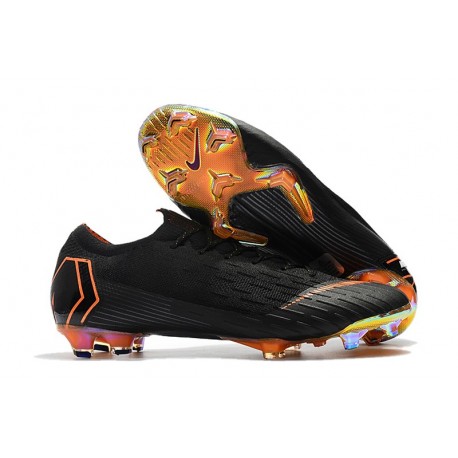 Botas de Fútbol Nike Mercurial Vapor XII Elite FG Negro Naranja