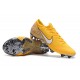 Neymar Botas de Fútbol Nike Mercurial Vapor XII Elite FG Amarillo Blanco