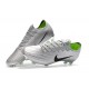 Botas de Fútbol Nike Mercurial Vapor XII Elite FG Plata Negro