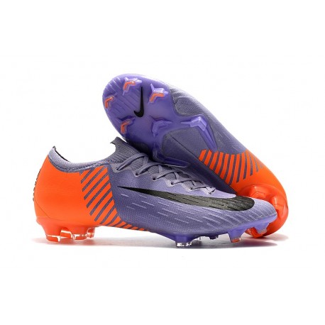 Botas de Fútbol Nike Mercurial Vapor XII Elite FG Violeta Naranja