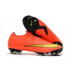 Botas de Fútbol Nike Mercurial Vapor XII Elite FG Naranja Amarillo