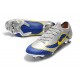 Zapatos Nike Mercurial Vapor 12 Elite FG - Plata Azul Amarillo