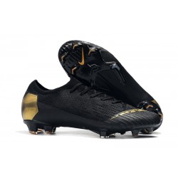 Nike Mercurial Vapor XII Elite FG Zapatillas Hombre Negro Oro