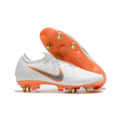 Botas de fútbol Nike Mercurial Vapor 12 Elite Sg Pro Ac Blanco Naranja