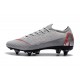 Botas de fútbol Nike Mercurial Vapor 12 Elite Sg Pro Ac Gris Rojo