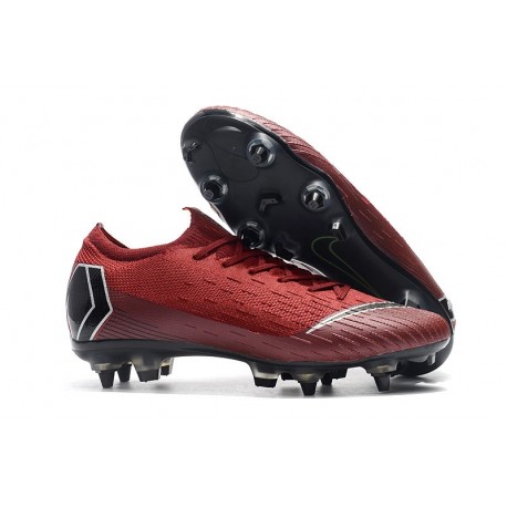 Nike Zapatillas Mercurial Vapor XII Elite Sg-Pro Rojo Negro