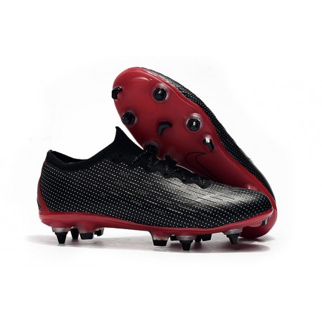 Nike Zapatillas Mercurial Vapor XII Elite Sg-Pro Negro Rojo