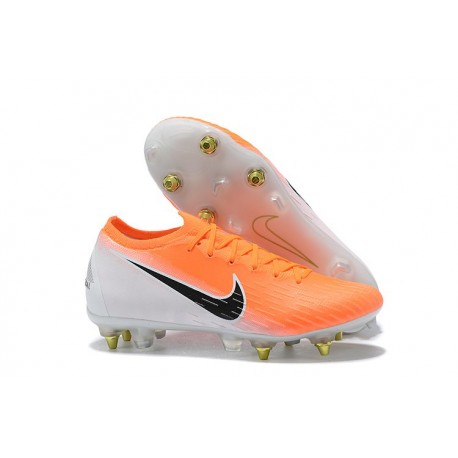 Nike Zapatillas Mercurial Vapor XII Elite Sg-Pro Naranja Blanco Negro