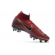 Zapatos de fútbol Nike Mercurial Superfly Elite FG Rojo Negro