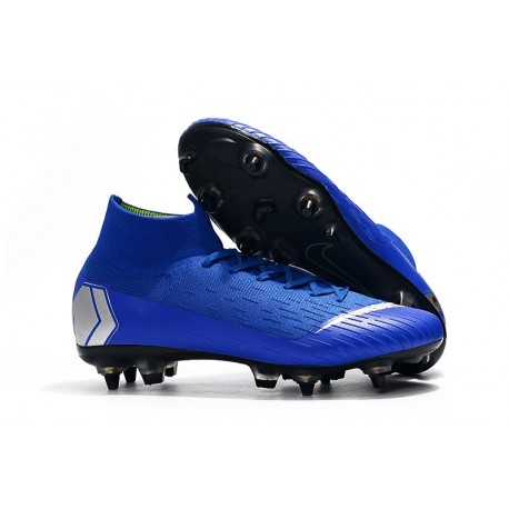 Zapatos de fútbol Nike Mercurial Superfly Elite FG Azul Plata