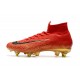 Ronaldo Zapatos de fútbol Nike Mercurial Superfly Elite CR7 FG Rojo Oro