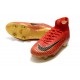 Ronaldo Zapatos de fútbol Nike Mercurial Superfly Elite CR7 FG Rojo Oro