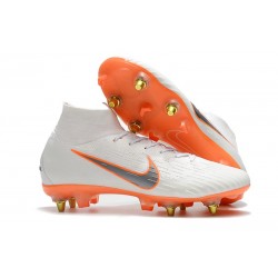 Zapatos de fútbol Nike Mercurial Superfly Elite FG Blanco Naranja