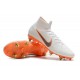 Zapatos de fútbol Nike Mercurial Superfly Elite FG Blanco Naranja