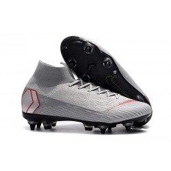 Zapatos de fútbol Nike Mercurial Superfly Elite FG Gris Rojo